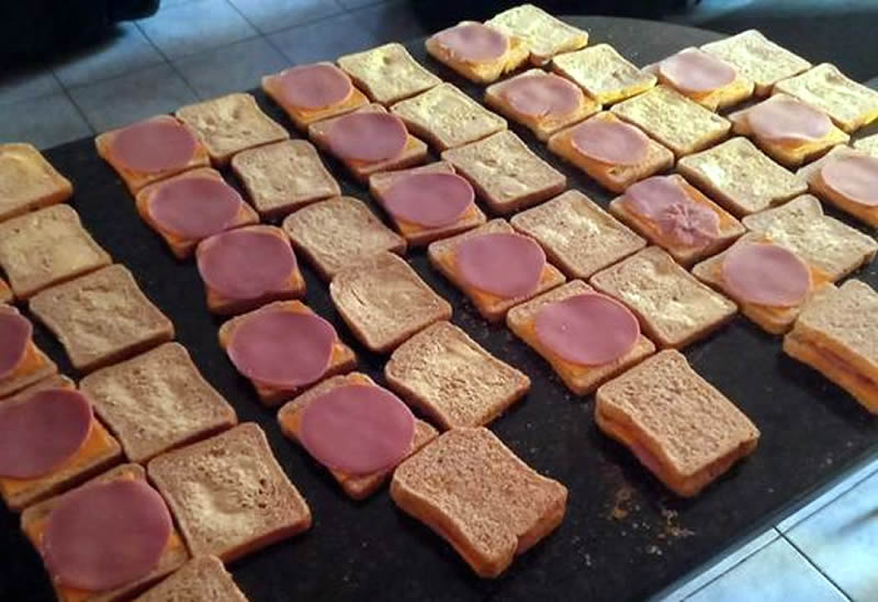 Brown bread sandwiches